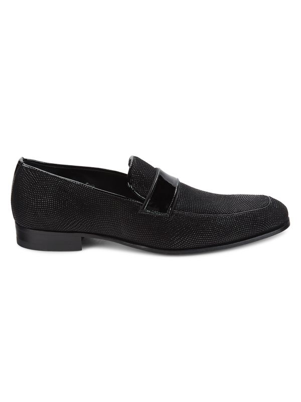 Mezlan Pebbled Loafers